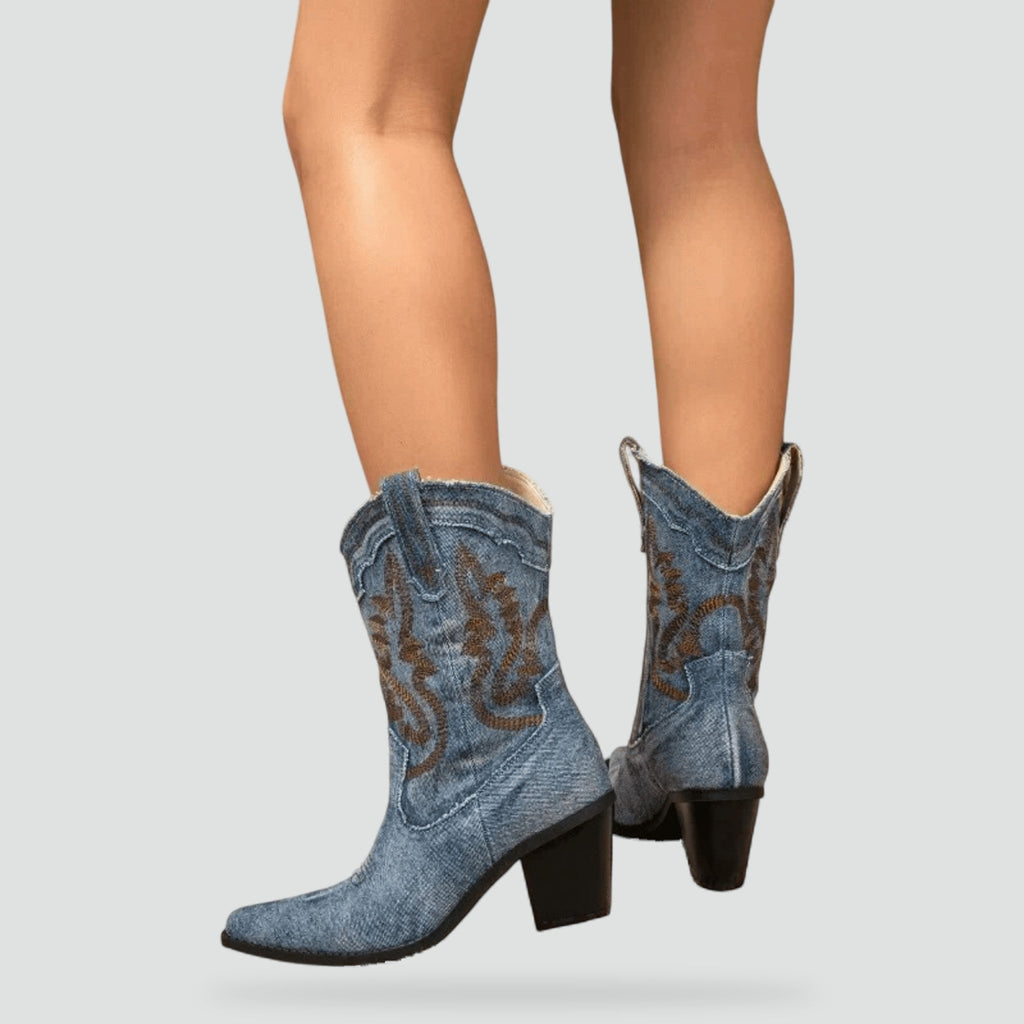 Women's Winter Heeled Ankle Boots