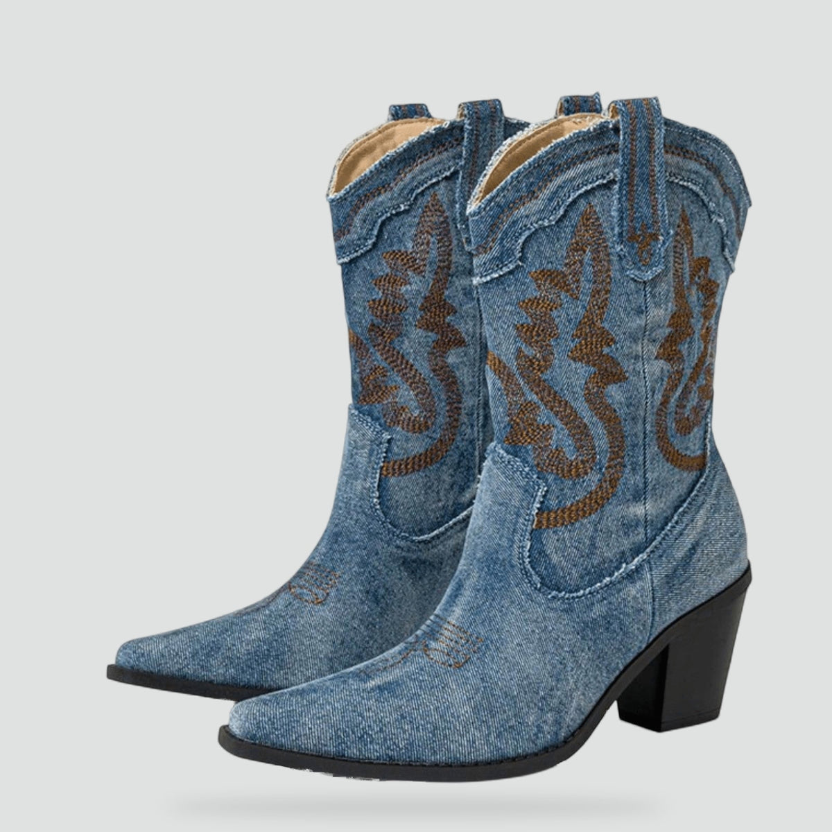 Women's Winter Heeled Ankle Boots