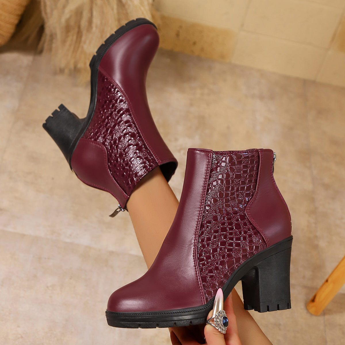 Women's Winter Grip Sole Ankle Boots – view 3