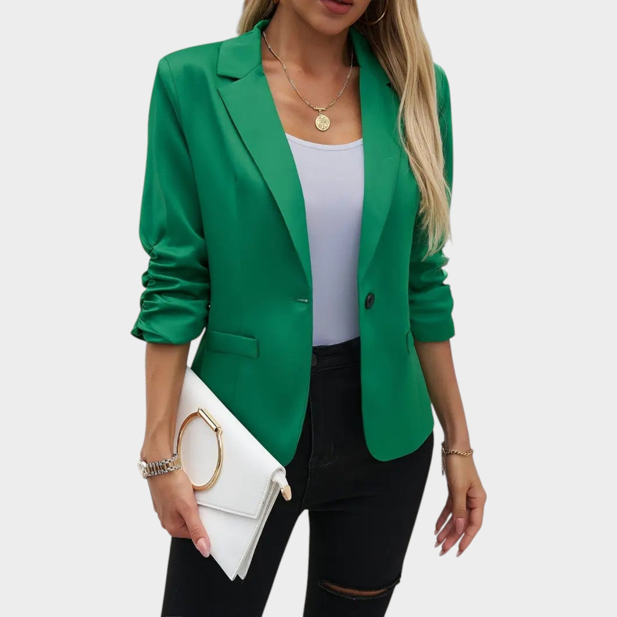 Women’s Blazer Casual Tailored Fit Single Button – view 5