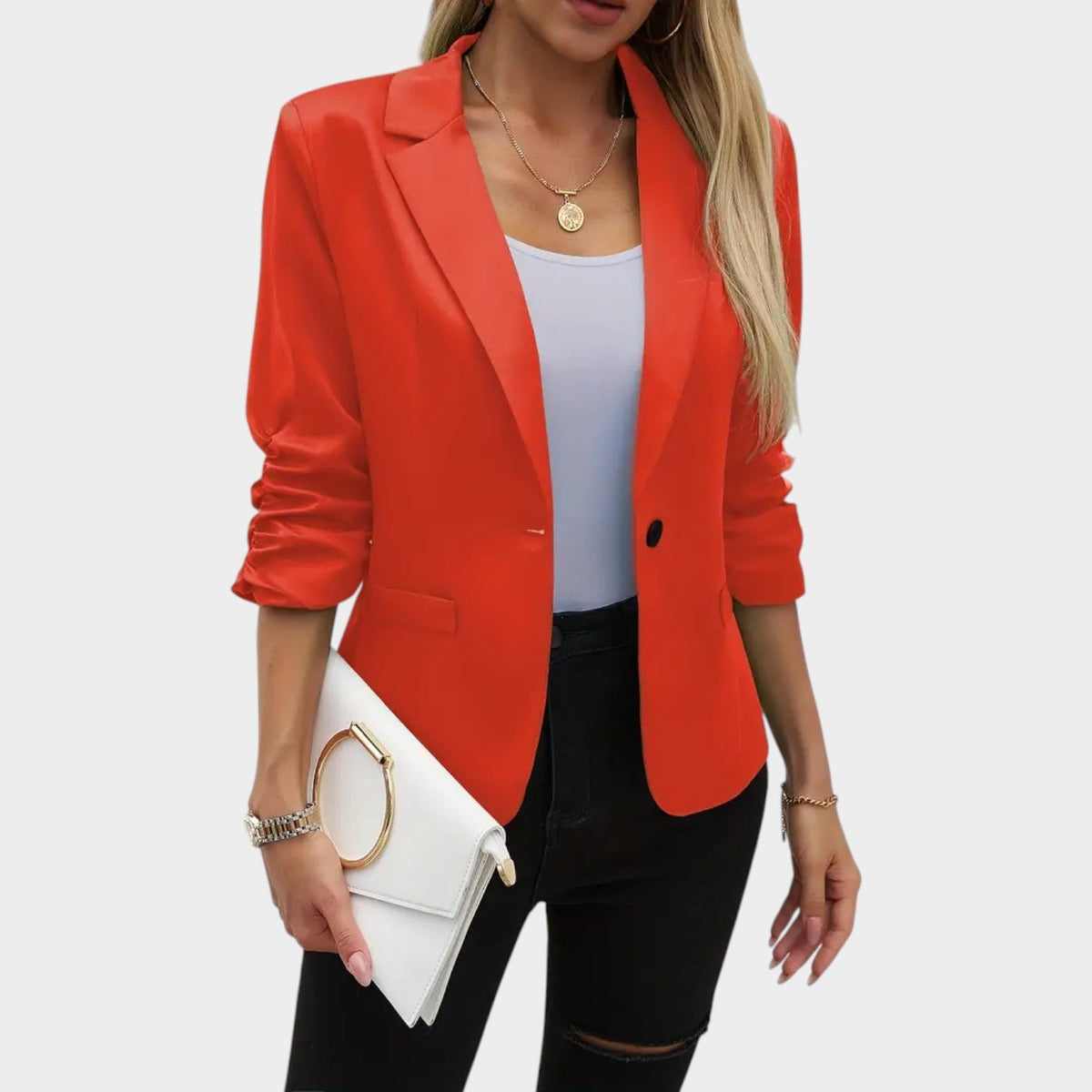 Women’s Blazer Casual Tailored Fit Single Button – view 6