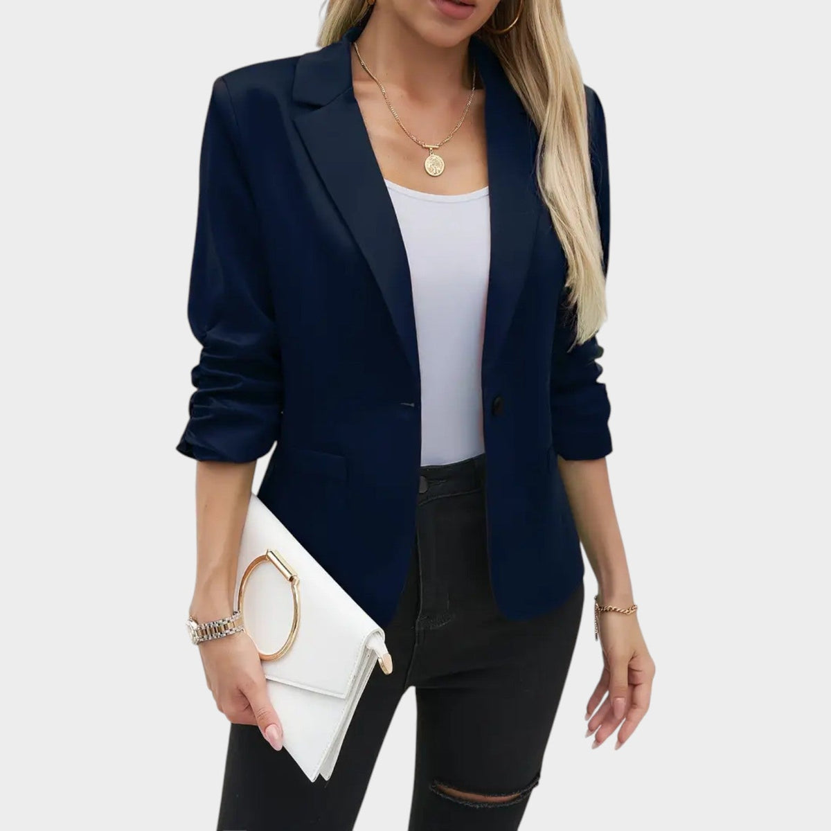 Women’s Blazer Casual Tailored Fit Single Button – view 7
