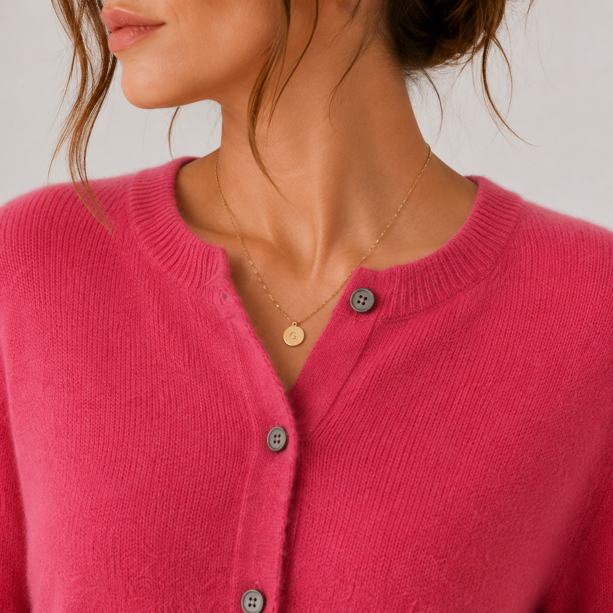 Women's Cashmere Look Cardigan Soft Button Front Knit Sweater – view 4