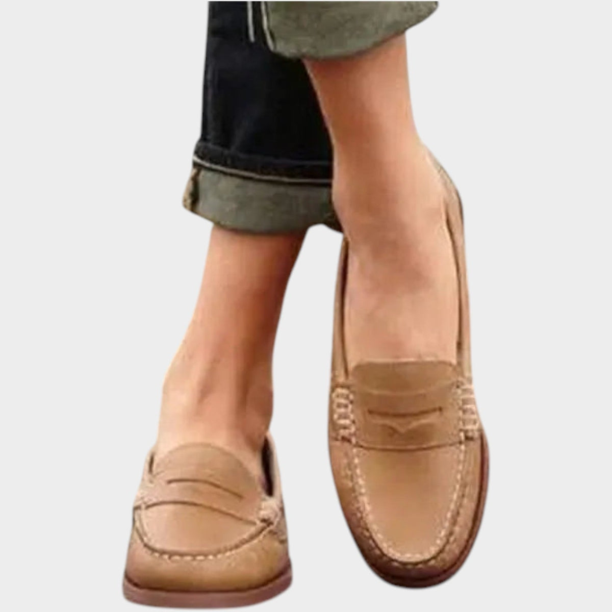 Women's Faux Leather Penny Loafers Slip On Design – view 2