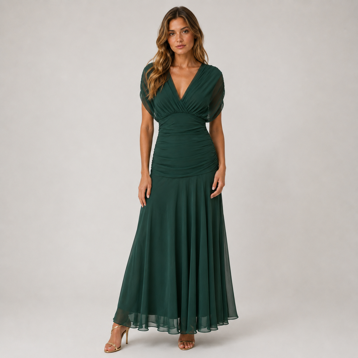 Women's Maxi Dress Viscose Chiffon Elegant Flowing Fit – view 6