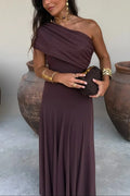 Women's One Shoulder Maxi Dress for Occasions