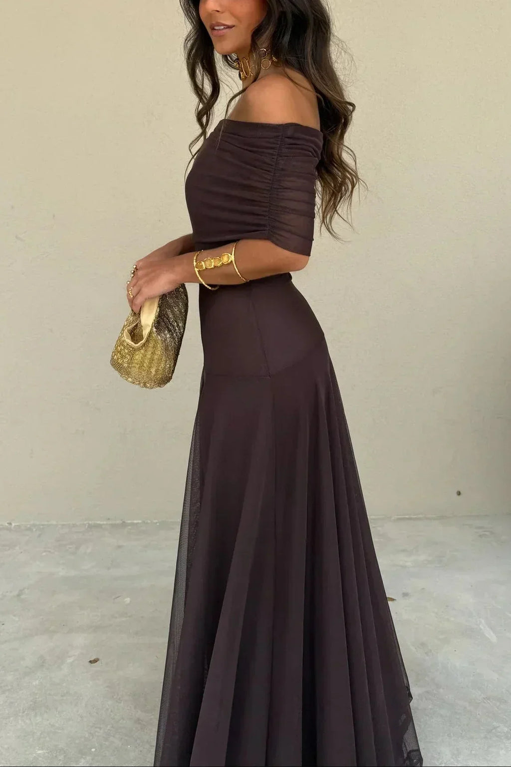 Women's One Shoulder Maxi Dress for Occasions