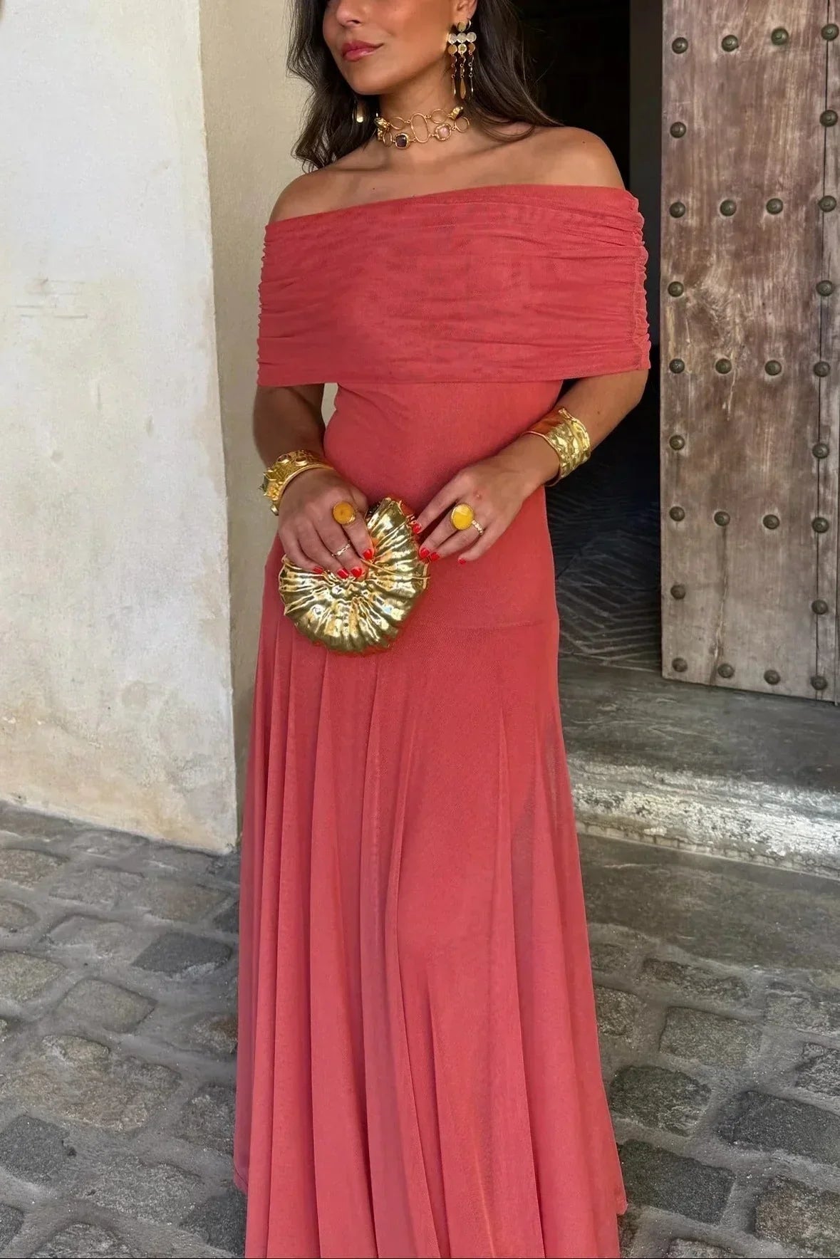Women's One Shoulder Maxi Dress for Occasions – view 4