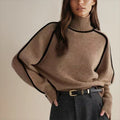 Irene Ribbed Oversized Turtleneck Collared Sweater - view 2