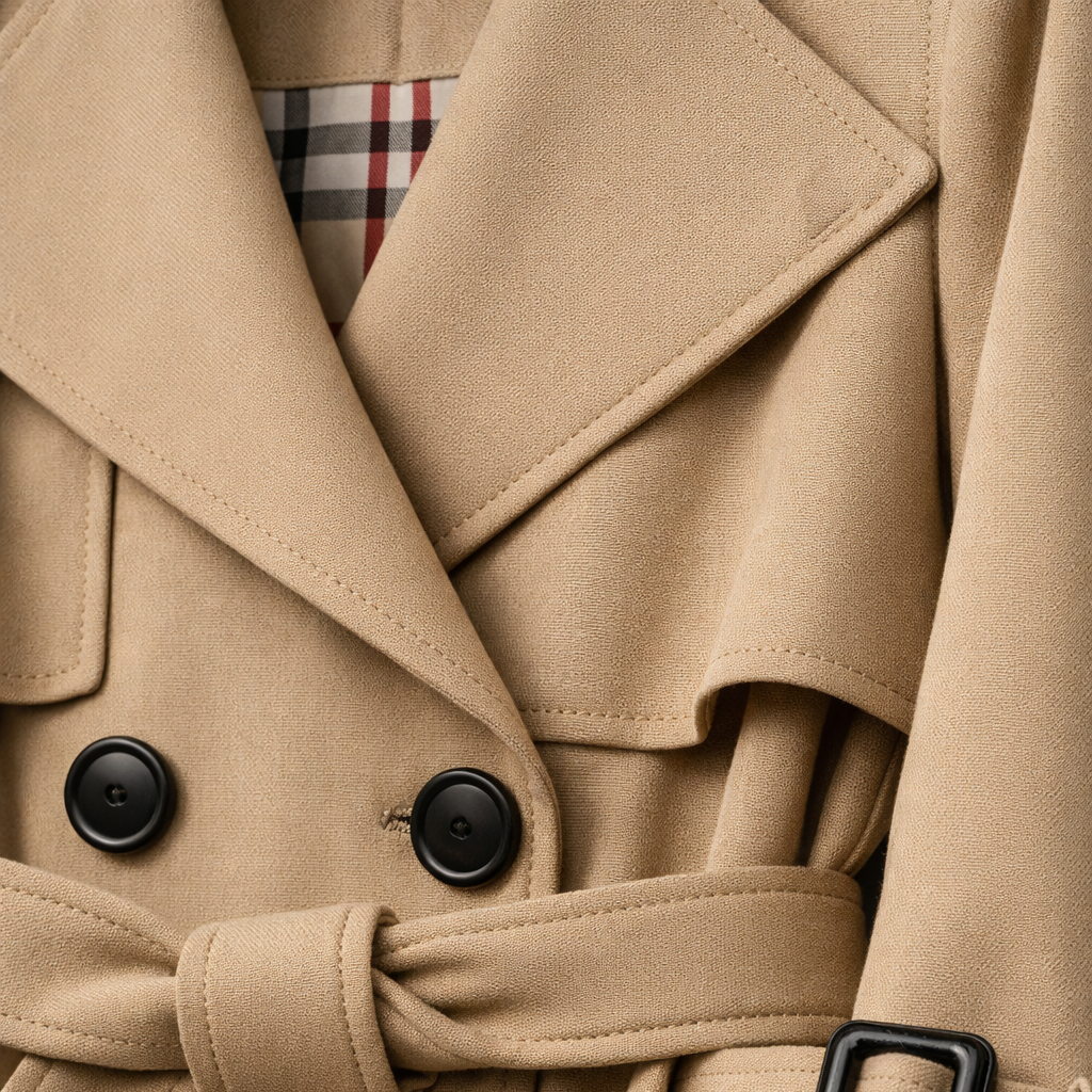 Women's Trench Coat with Belted Waist – view 3