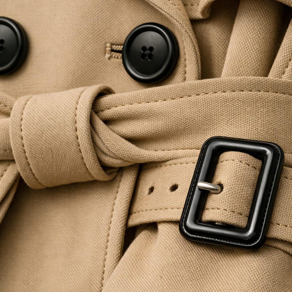 Women's Trench Coat with Belted Waist – view 4